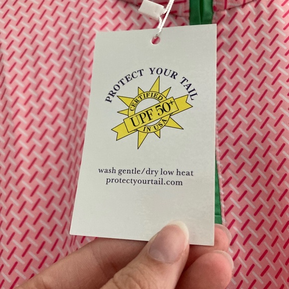 Women’s Pink/Green SPF Zip-Up - Picture 2 of 7